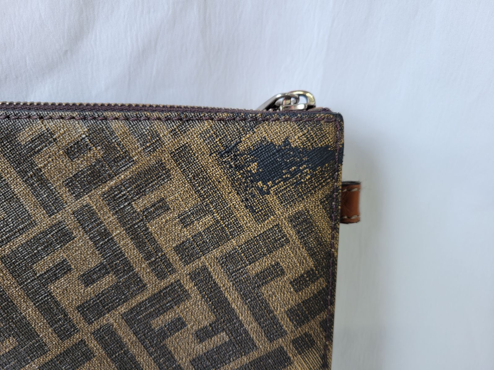 FENDI　クラッチバッグ　セカンドバッグ　ズッカ柄 フェンディ クラッチバッグ/セカンドバッグ バッグ メンズ