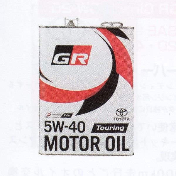 トヨタ純正 GR MOTOR OIL Touring 5W-40 約5L トヨタ GR Touring 5W-40 トヨタ純正 オイルドレンパッキン付き