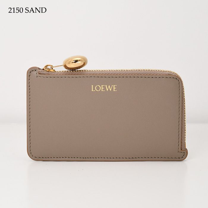 LOEWE ロエベ ぺブル コインカードホルダー シャイニーナパカーフ