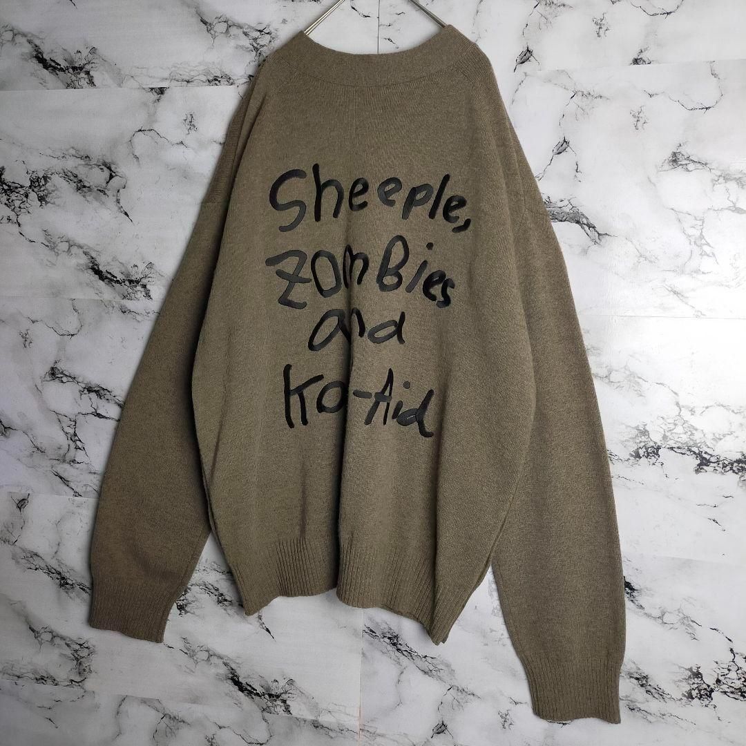 即 モデル サカイ バック刺繍ロゴ カーディガン マッドサキ KARIMZIABAT_FR