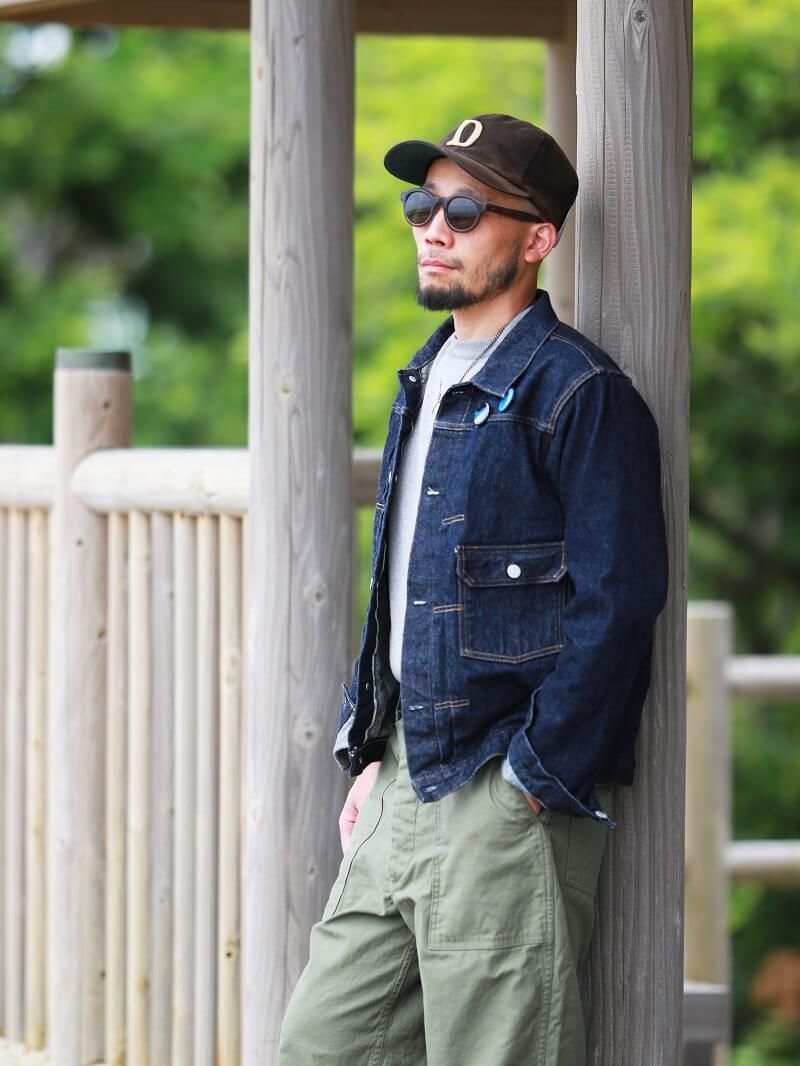 TCBジーンズ ベイカーパンツ オリーブ TCB jeans 50 s BAKER PT