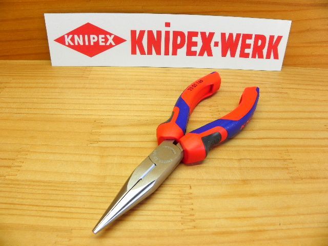 新型 クニペックス ラジオペンチ 強力グリップ クロムメッキ *KNIPEX 2505-160 *正規輸入品保証