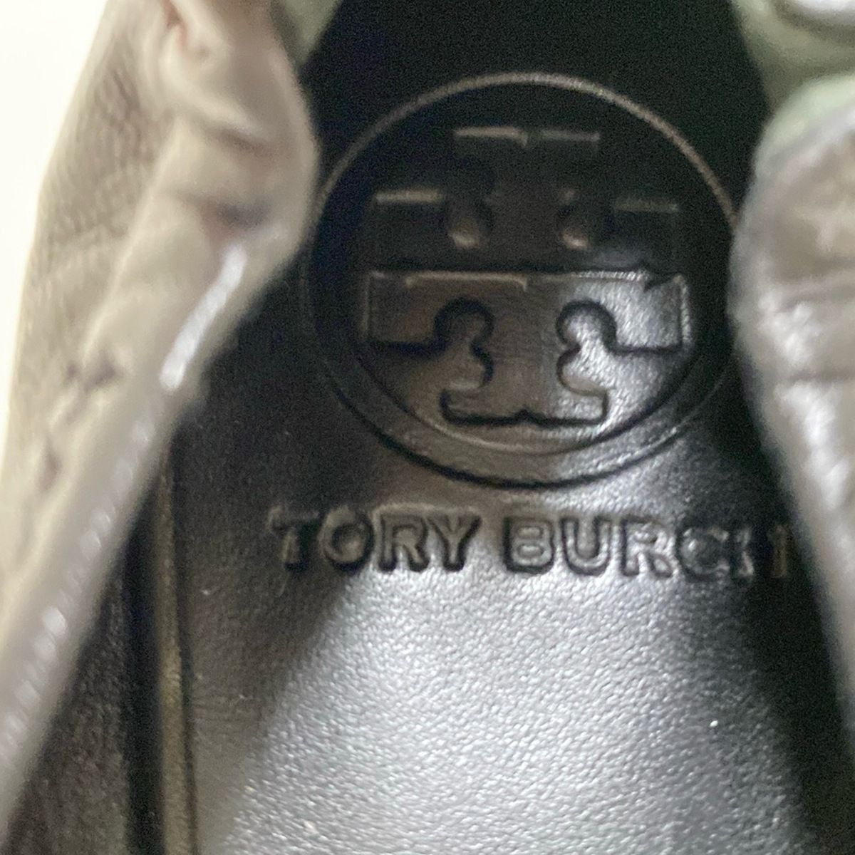 TORY BURCH(トリーバーチ) フラットシューズ 8 1/2M - 黒