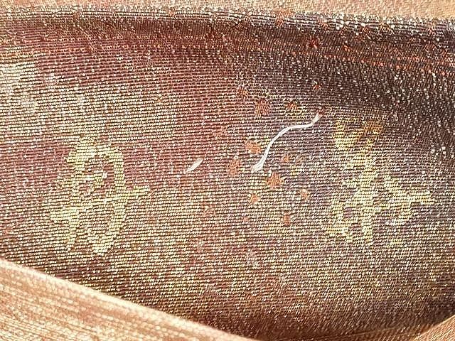 平和屋着物○超希少 染彩芸術の巨匠 皆川月華 六通柄袋帯 飛鶴文 金糸