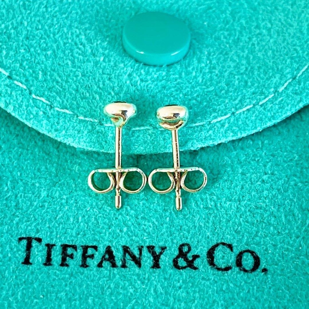 ティファニー 4.2mm アクアマリン バイザヤード ピアス シルバー Q88e