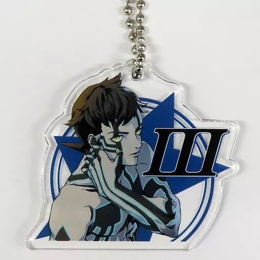 真・女神転生III 人修羅 アクリルキーホルダー 中古】キーホルダー 人修羅 主人公アクリルキーホルダー 「真・女神