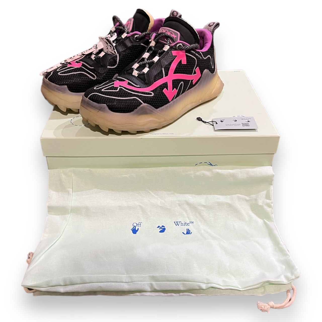 Off-White Odsy-1000 Transparent Fuchsia オデッセイ スニーカー オフ 