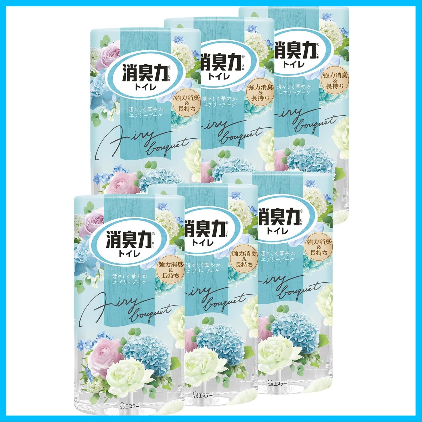 商品 芳香剤 消臭 消臭剤 置くだけ トイレ トイレの消臭力 400mL×6個 エアリーブーケ 置き型 トイレ用 まとめ買い 消臭力