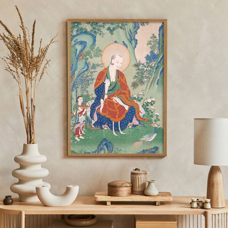 チベット仏教 マンダラ アート 曼荼羅額入り／手描きマンダラ／時輪タントラ／カーラチャクラ