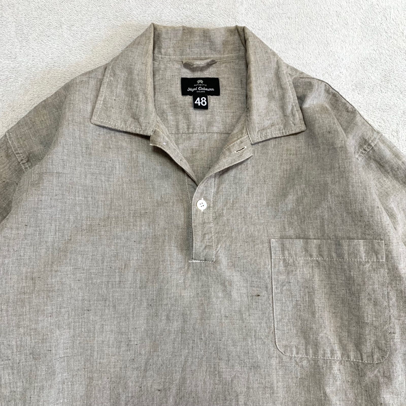 Nigel Cabourn POH WORK SHIRT COTTON LINEN プルオーバーワーク