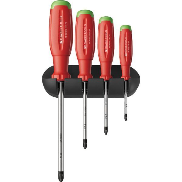 PB SWISS TOOLS ピービースイスツールズ 4本組 スイスグリップEVO ポジドライバーセット BOX 38243.HCBB