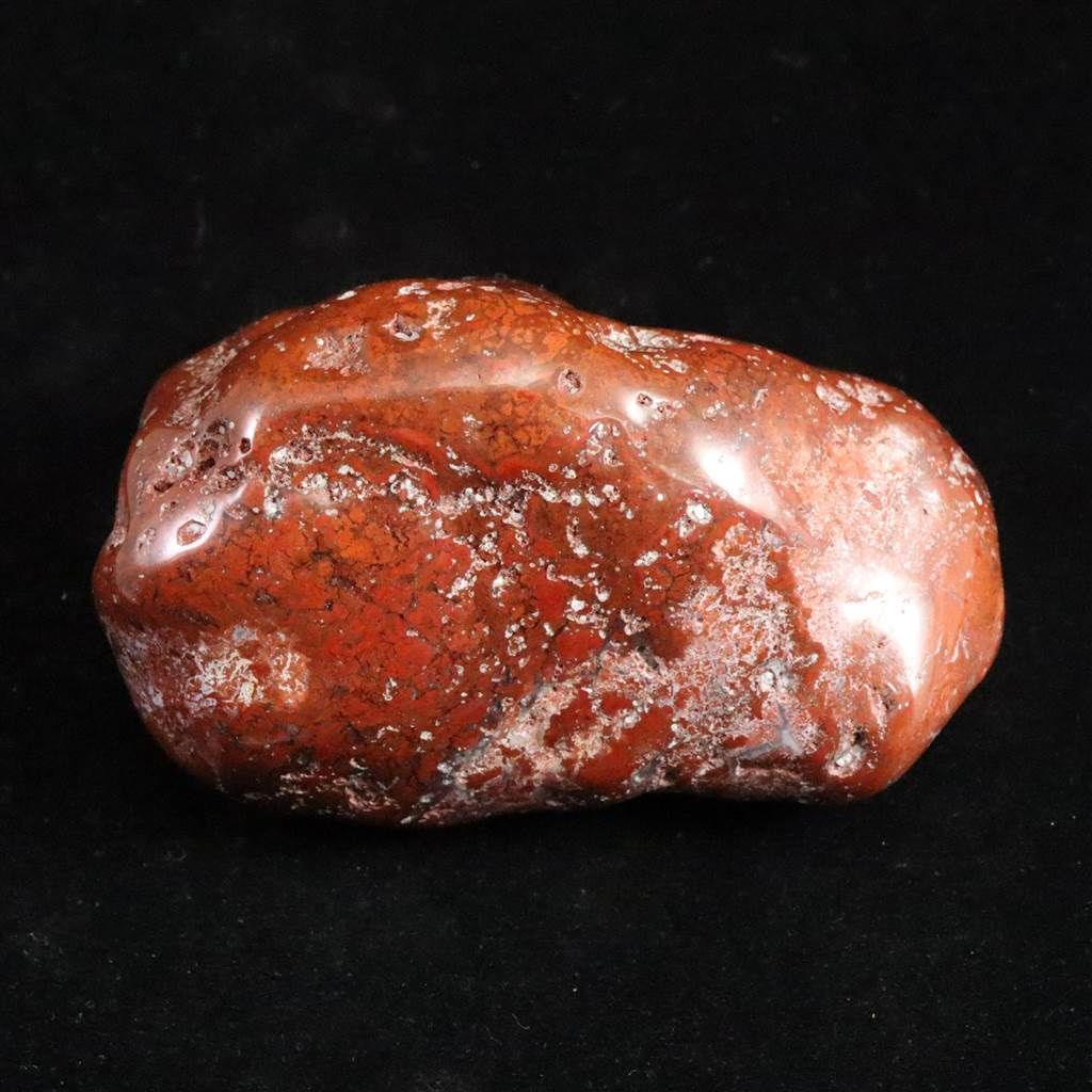 佐渡 赤玉石 72mm 磨き 原石 証明書付 157ｇ 【榎本通商42895】