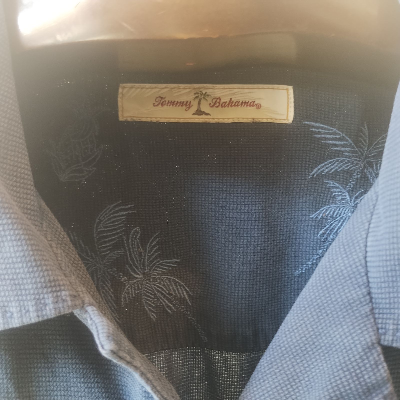 90s  Bahama ブラックシルク　オープンカラーシャツ　半袖 Tommy Bahama オープンカラー シルク シャツ 半袖 ブラック XL