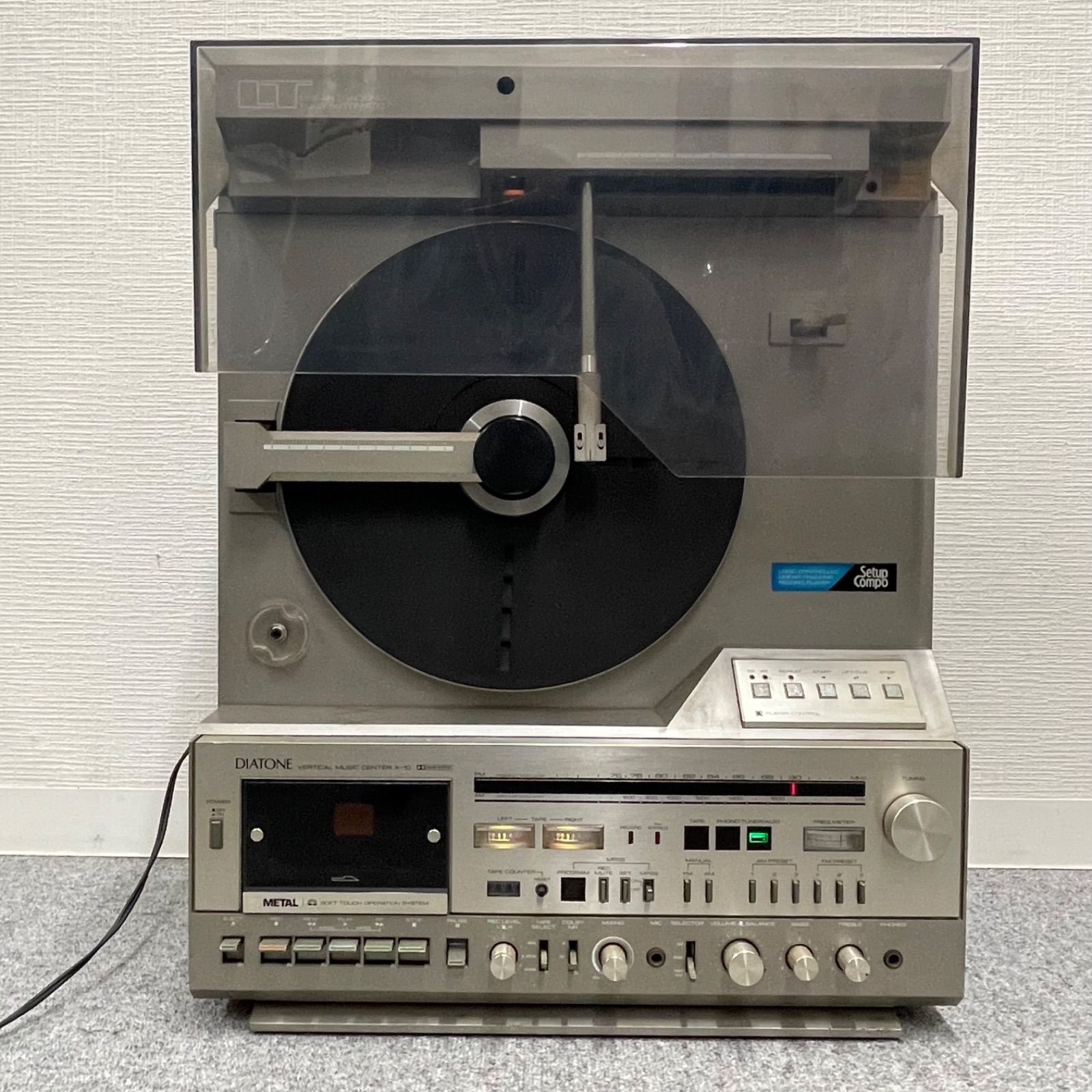 NPA ジャンク DIATONE ダイヤトーン vertical music center X-10 縦型レコードプレーヤー レトロ