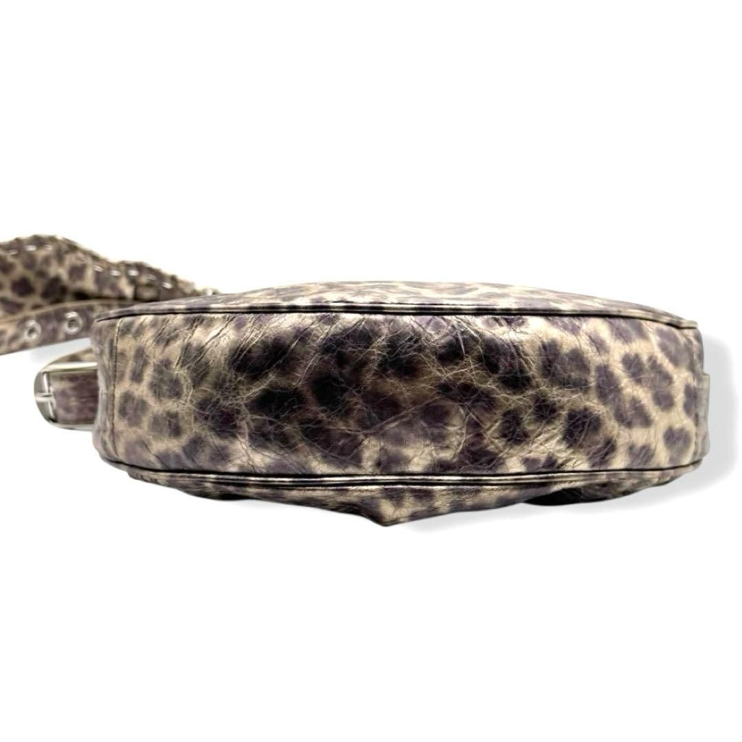 新品同様 バレンシアガ ルカゴールXS ショルダーバッグ レオパード