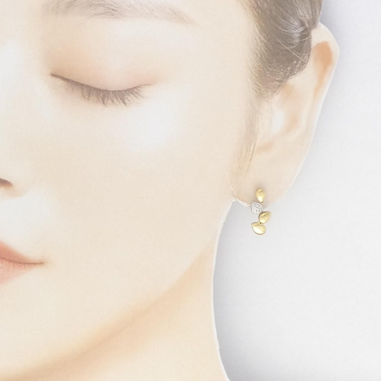 ⭐︎美品⭐︎ポンテヴェキオ ビアンコエネロ ピアス K18 wg ブランド