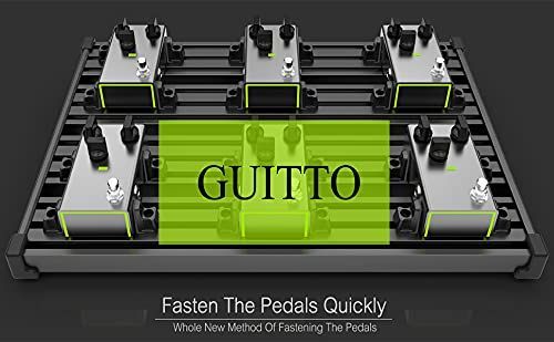 GPB-03 L Guitto ギターエフェクター ボードペダルボード クランプブロック固定効果ペダルボードアルミニウム合金超軽量キャリングバッグ付き  大