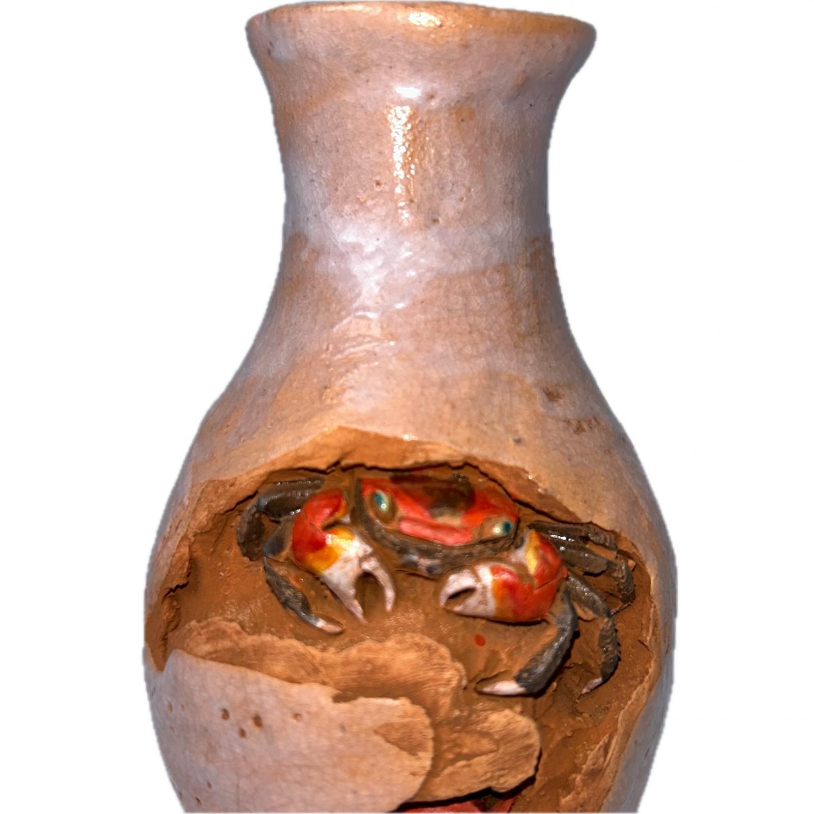 未使用品 Rakuzan ware 楽山焼 花瓶 【レア】【中古】【送料無料