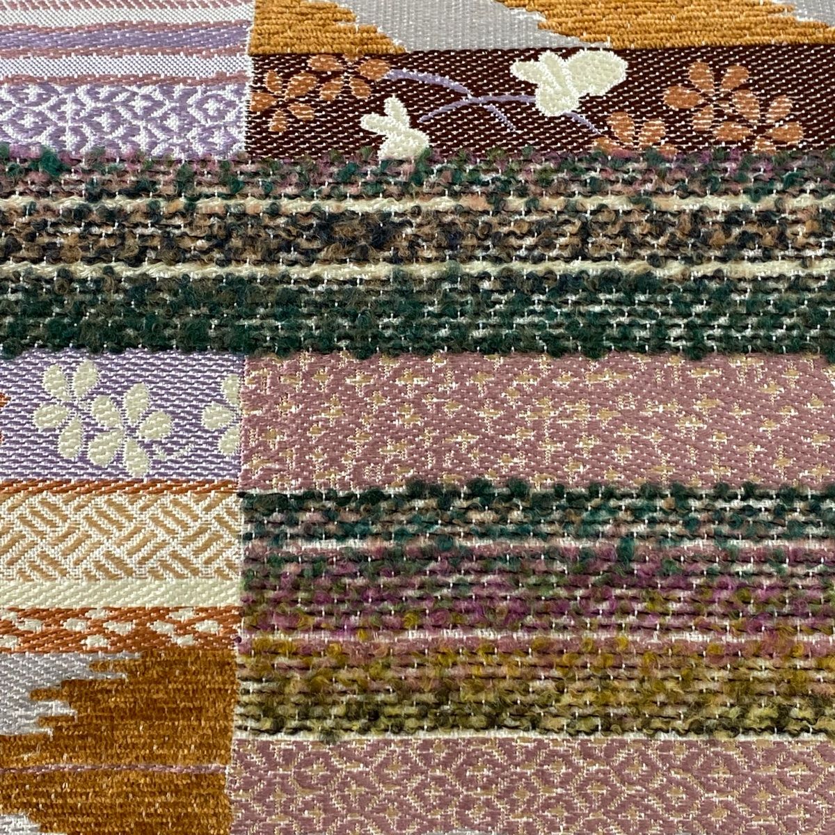 袋帯 美品 名品 やまと うさぎ 桜 紫 六通 正絹 【中古】 - メルカリ
