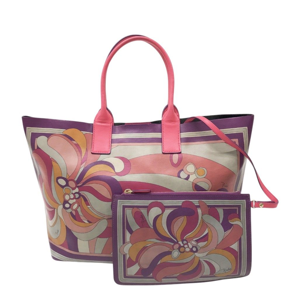 エミリオプッチ EMILIO PUCCI バッグ トートバッグ パイル アイボリー