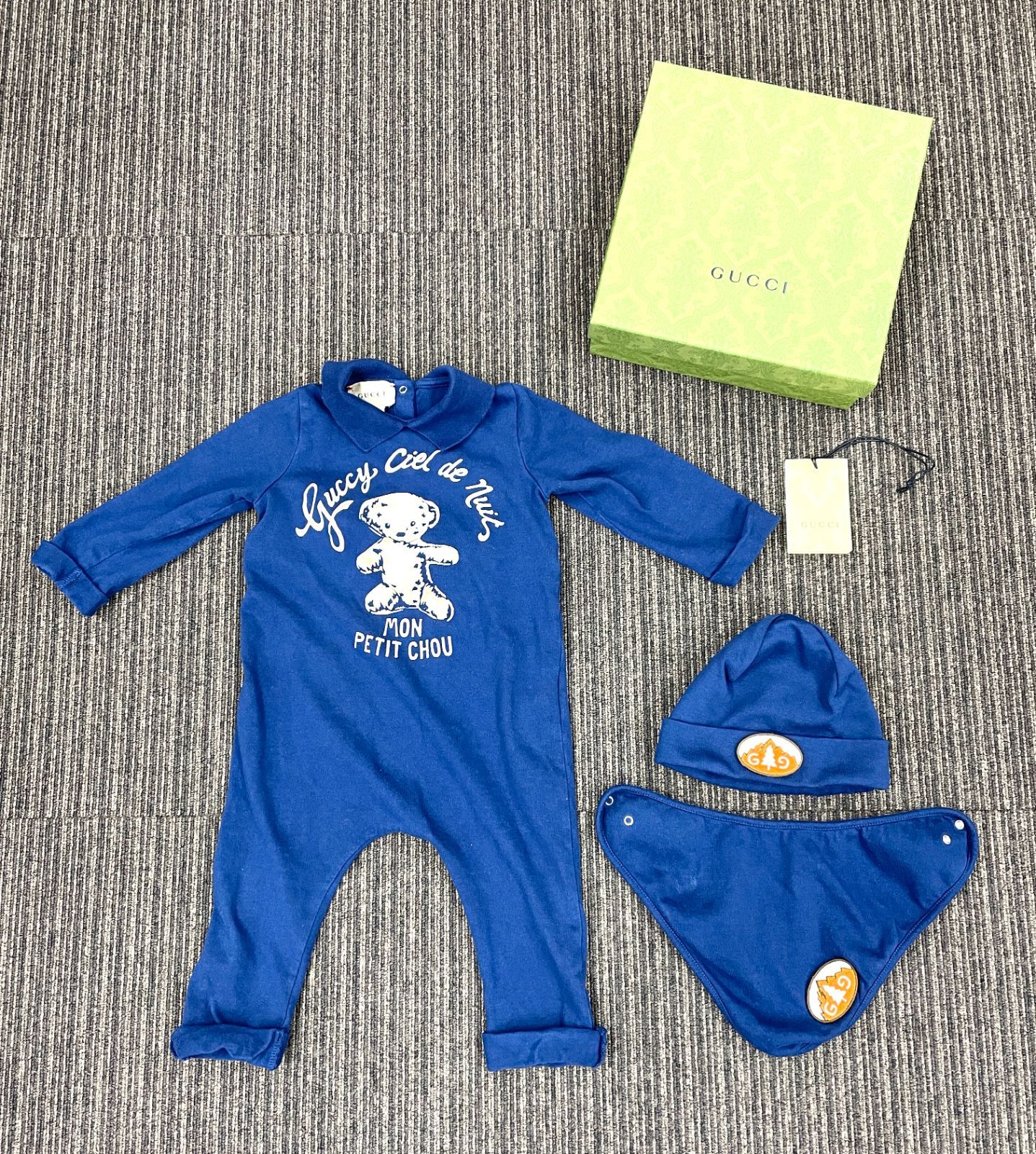 GUCCI グッチ ベビー用ロンパース等 3点セット サイズ 9/12M (73