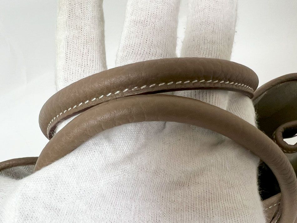 HERMES エルメス ガーデンパーティTPM トートバッグ ネゴンダ エトープ レザー B刻印 超美品