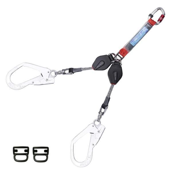 2営業日で発送 藤井電工 TSUYORON フルハーネス用ツインランヤード コルトリトラ THL-2-CR93SV-21KS-2R23-BP