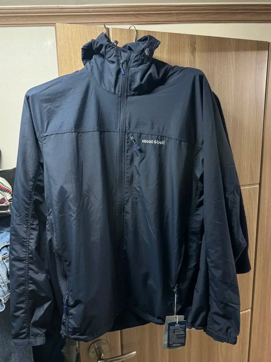 mont-bell ダウンジャケット フード付き 青/ネイビー mont-bell フード