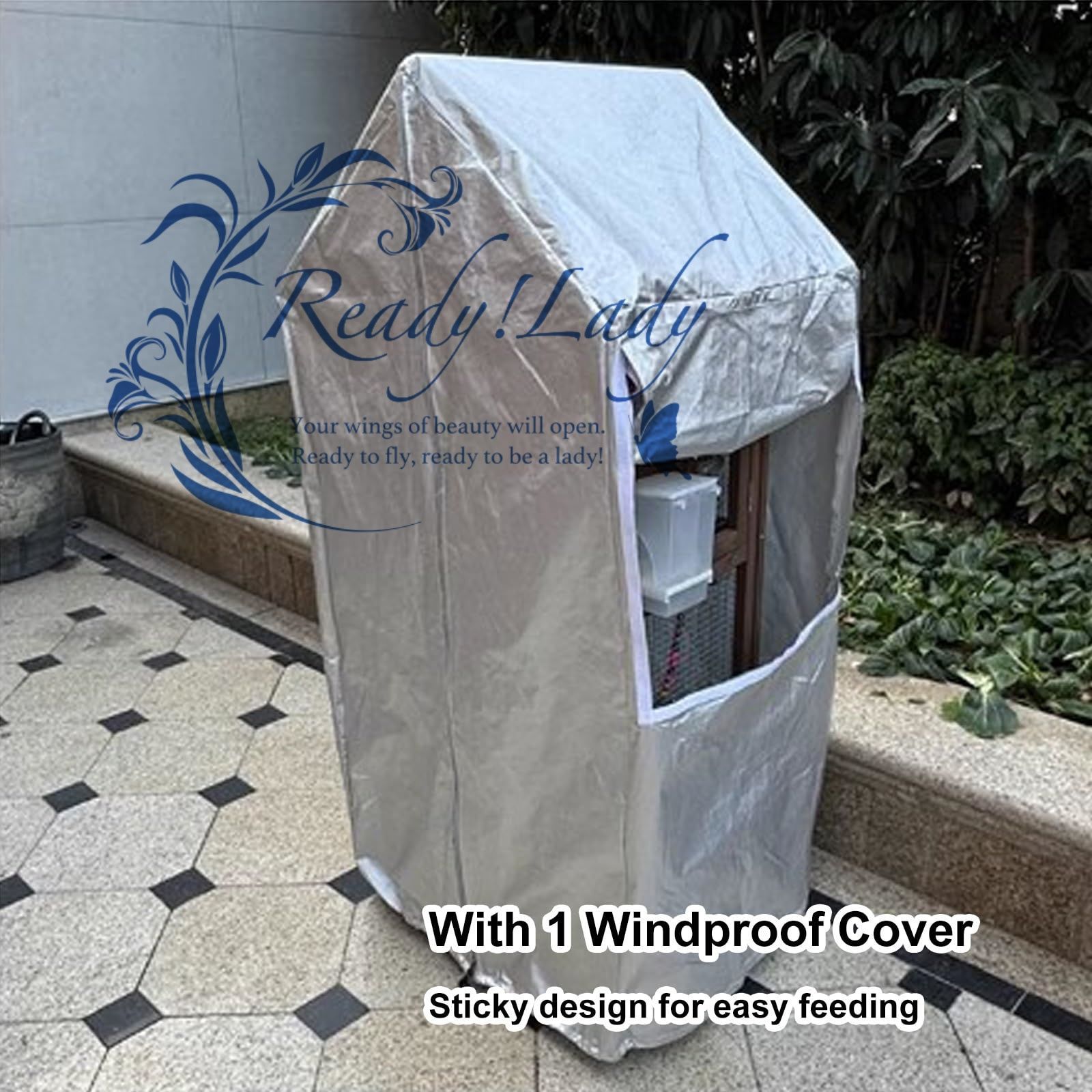 インコ ケージ 屋外 木製 鳥かご トリカゴ セキセイインコ ケージ 鳥籠 大型 防風カバー 取り外し な底トレイ サイレントユニバーサルキャスター付き 鳥小屋 文鳥 ケージ ケージ 鳥 フィンチ インコ用 Green STEELWINDOWSANDDOORS_COM