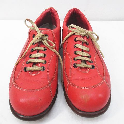 カンペール CAMPER ローカットスニーカー 40 レッド 赤 レザー