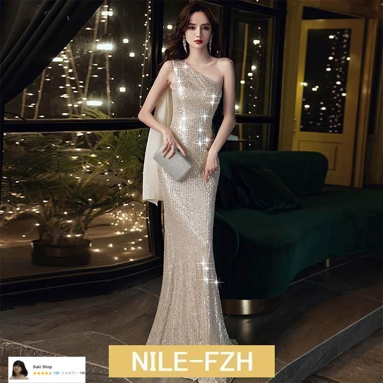 イブニングドレス スパンコール キラキラドレス 発表会ドレス ノースリーブ Vネック ロングドレス ベロア ベルベット 30代 40代 パーティードレス イブニングドレス スパンコール キラキラドレス マーメイドドレス 発表