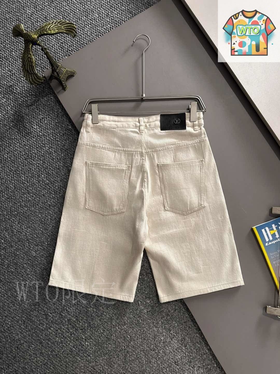 今日特価】LV 2025 Denim Shorts ルイヴィトン 2025 デニム