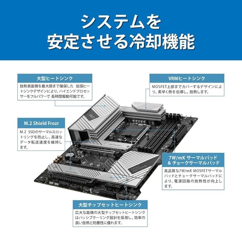 MSI PRO Z790-A MAX WIFI 第14 13 12世代Intel LGA1700 Coreプロセッサ対応 DDR5 Z790チップセット ATX マザーボード MB6305 0 CHRISTIANNAURATH_COM_BR
