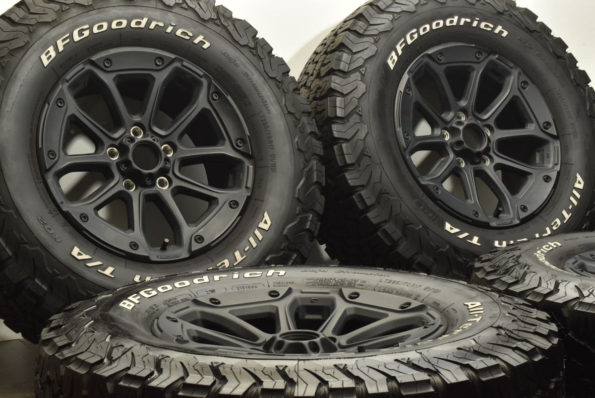 ジェップセン MJCR216 17in 8J 41 PCD127 BFグッドリッチ オールテレーンT A KO2 LT285 70R17 ジープ ラングラー カスタム用に