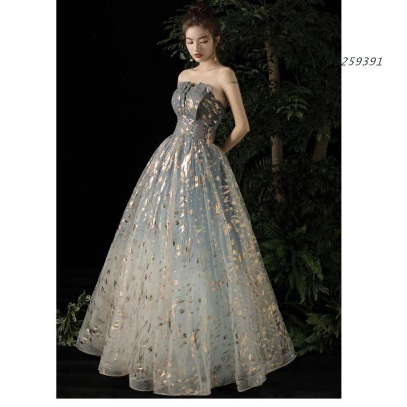 ベアトップドドレス パーディードレス ロングドレス 結婚式 二次会 舞台用 大きいサイズ ウエディングドレス 披露宴 ピアノ 演奏会 イベント 発表会 kni5a259391