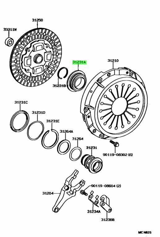 ●未使用 トヨタ JZA70 MA70 スープラ 純正 クラッチ レリーズベアリング TOYOTA clutch release hub bearing