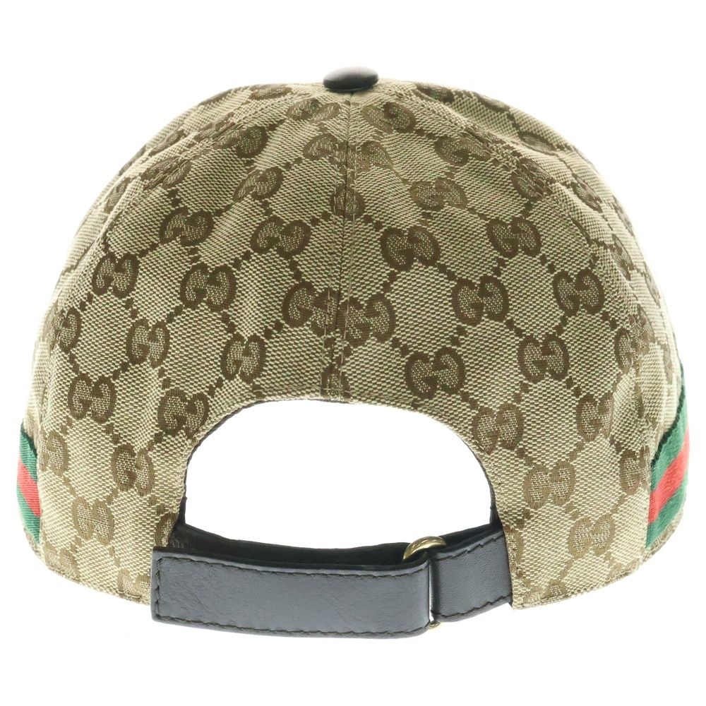 GUCCI グッチ GGキャンバス ベースボース キャップ ベージュ キャンバス 200035
