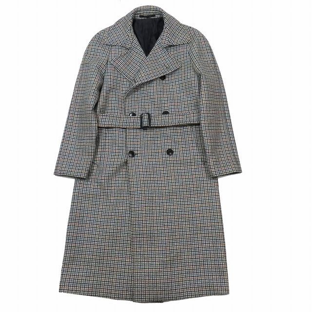 タリアトーレ / BR別注 チェック ベルテッドコート 美品 タリアトーレ TAGLIATORE BROCK別注 ベルテッド チェスターコート