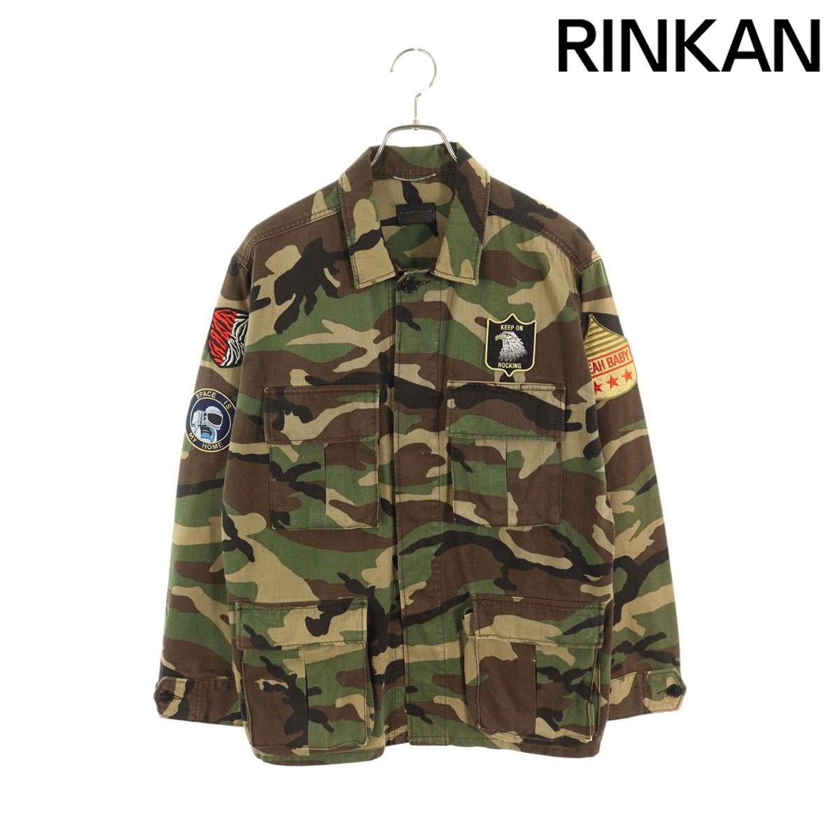 サンローランパリ  16SS  419304 Y863L マルチワッペン ミリタリージャケットブルゾン メンズ S 【2/27～3/18 タイムセール】