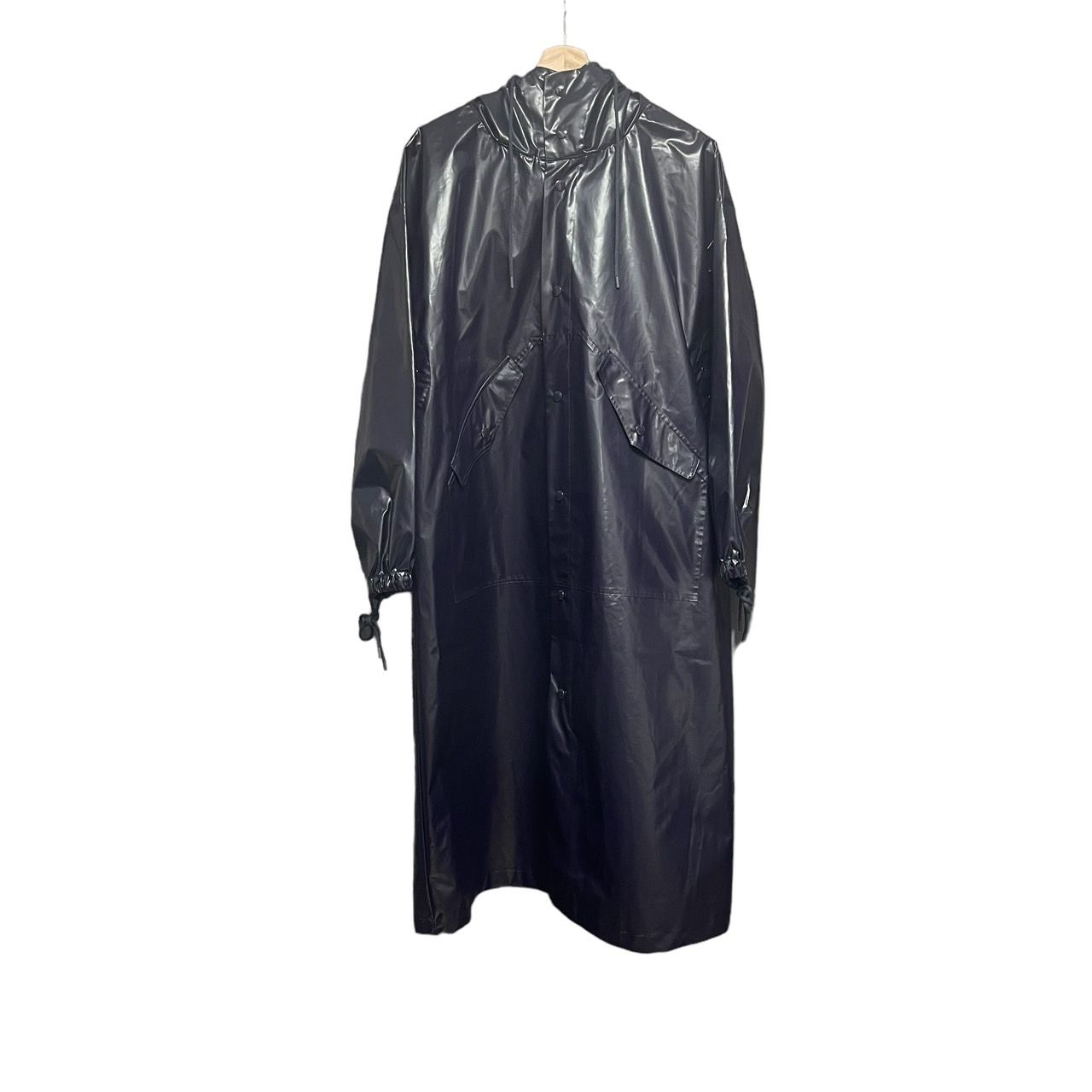HYKE ナイロンコート laminated military coat