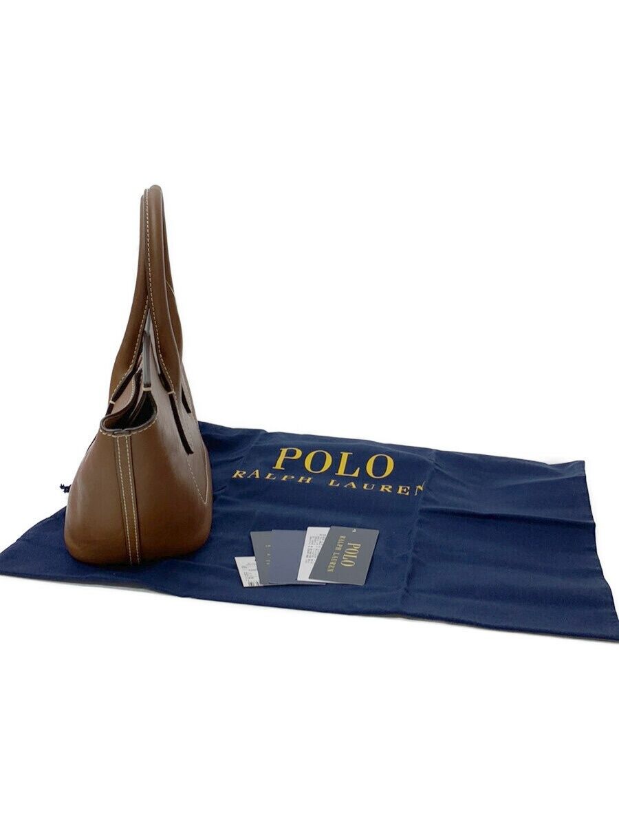 ポロラルフローレン ハンドバッグ カーフスキン ターンロック