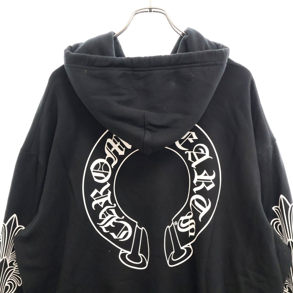 クロムハーツ SWTSHRT PLVR オンライン限定アームロゴプリントパーカー