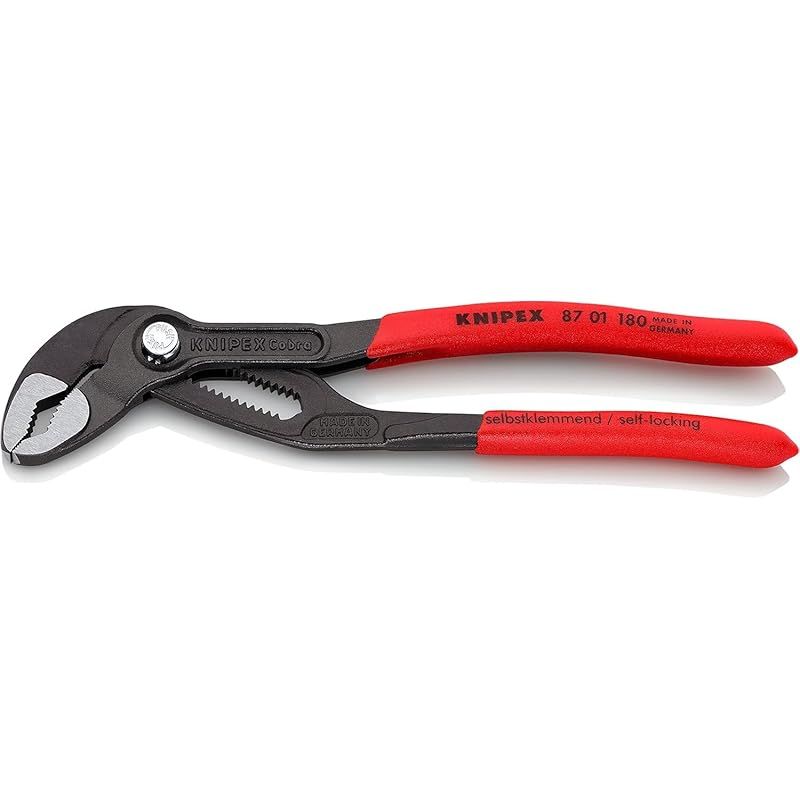 クニペックス KNIPEX プライヤー コブラ180mm 赤 1