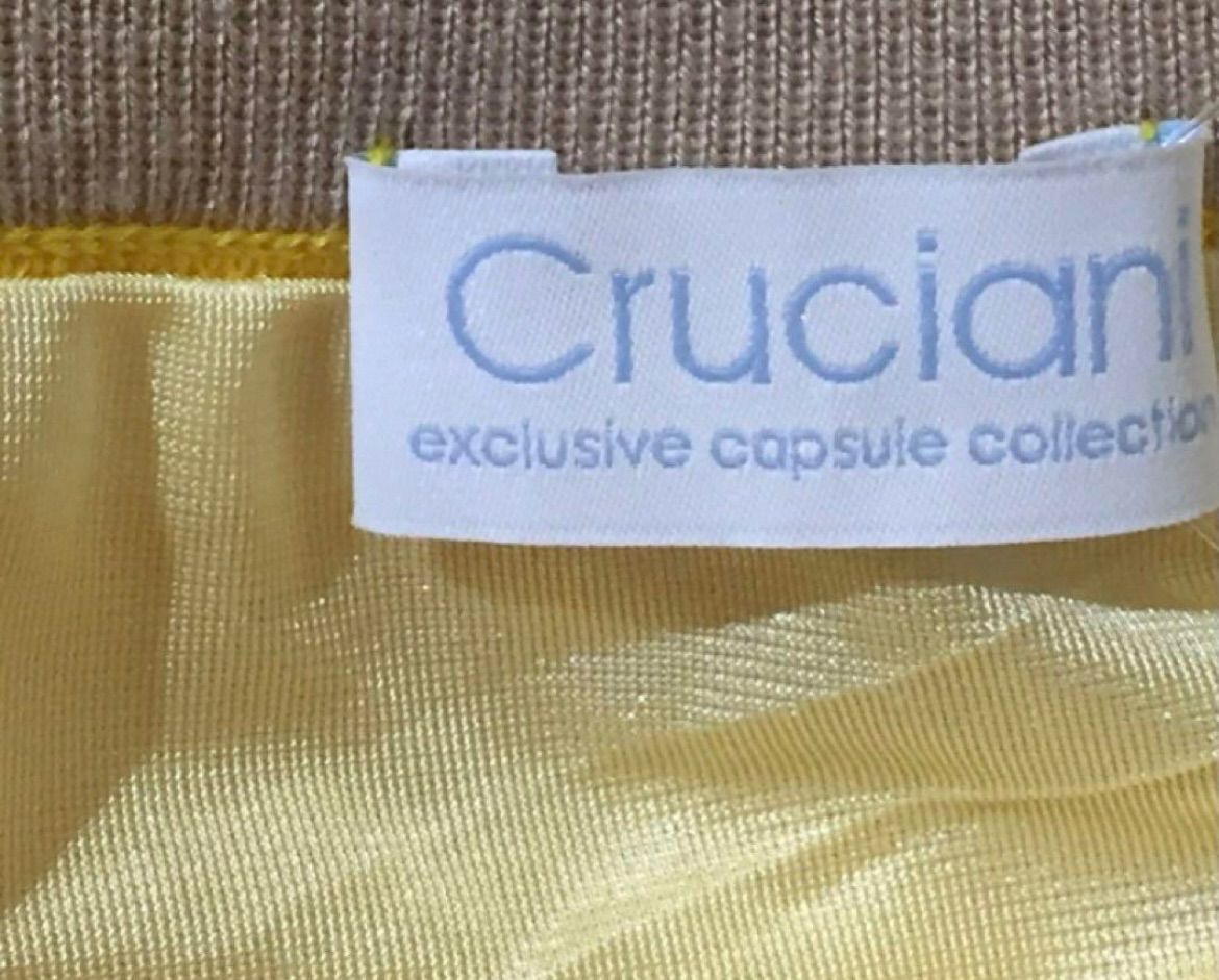 Cruciani クルチアーニ カシミヤ シルク フレアスカート イエロー SIZE 