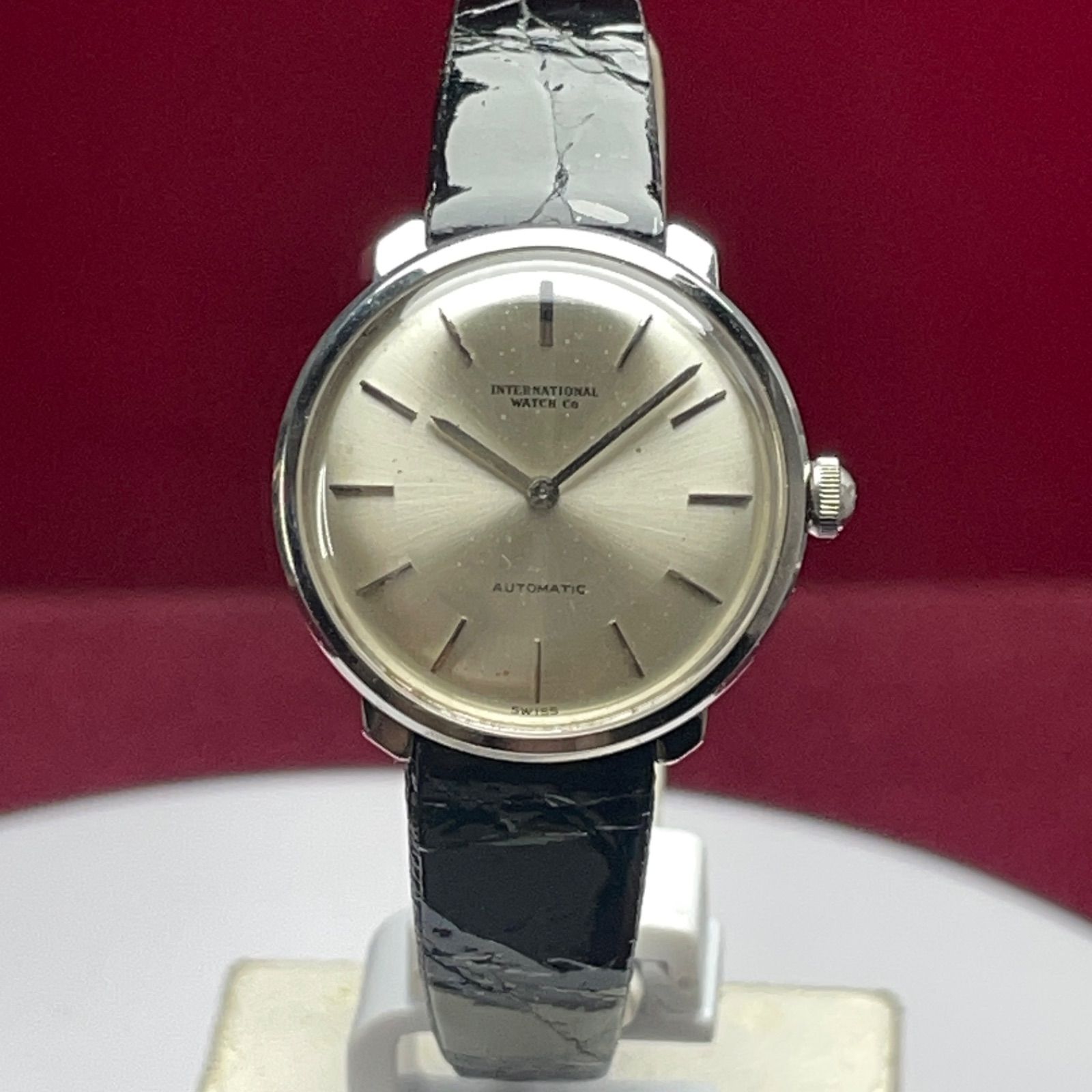 【OH済】 貴重純正尾錠 60s IWC オールドインター 自動巻 腕時計 OH済】 貴重純正尾錠 60s IWC オールドインター 自動巻 腕時計