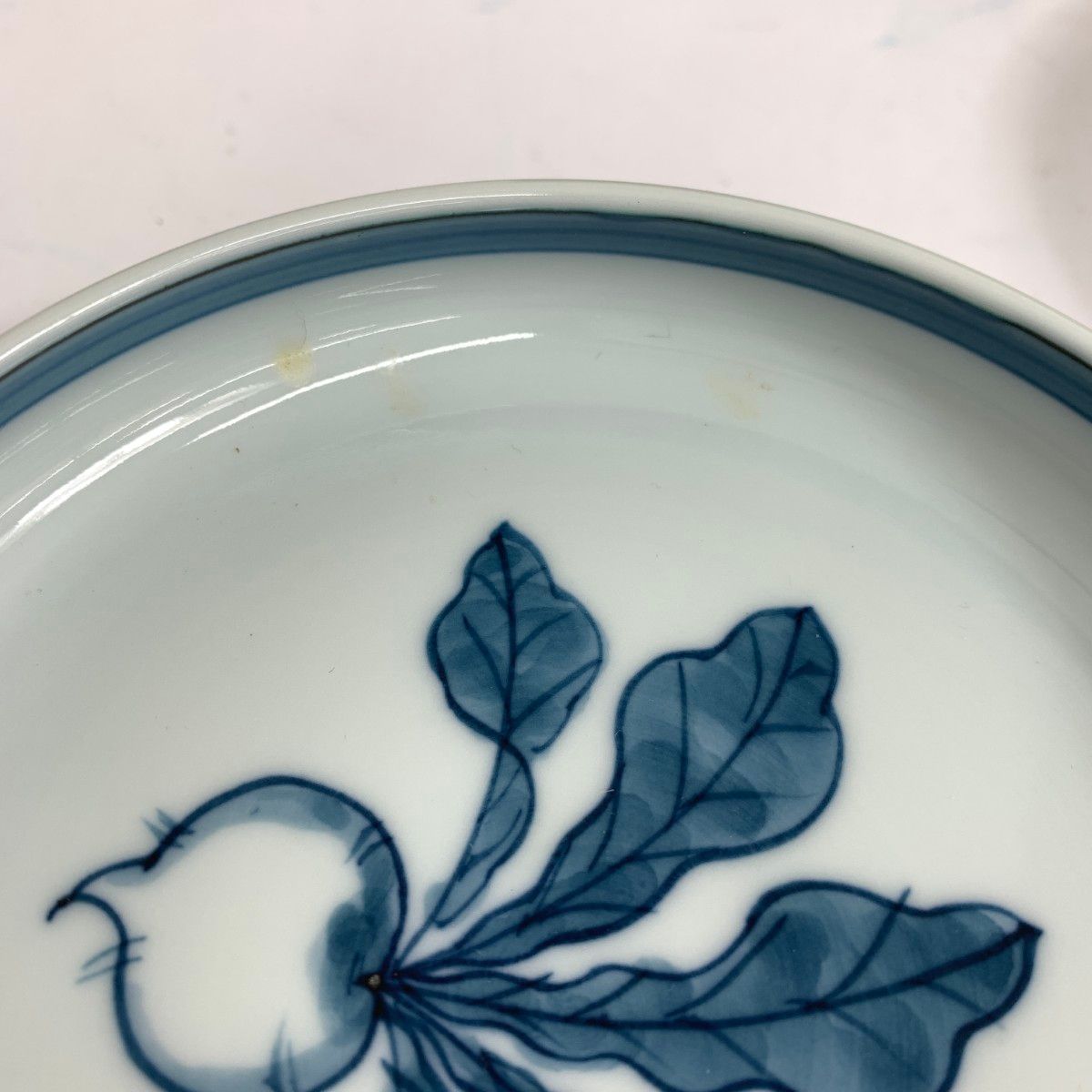 源右衛門作 染錦波千鳥図 口取皿 五枚 源右衛門取皿五枚組 源右衛門作