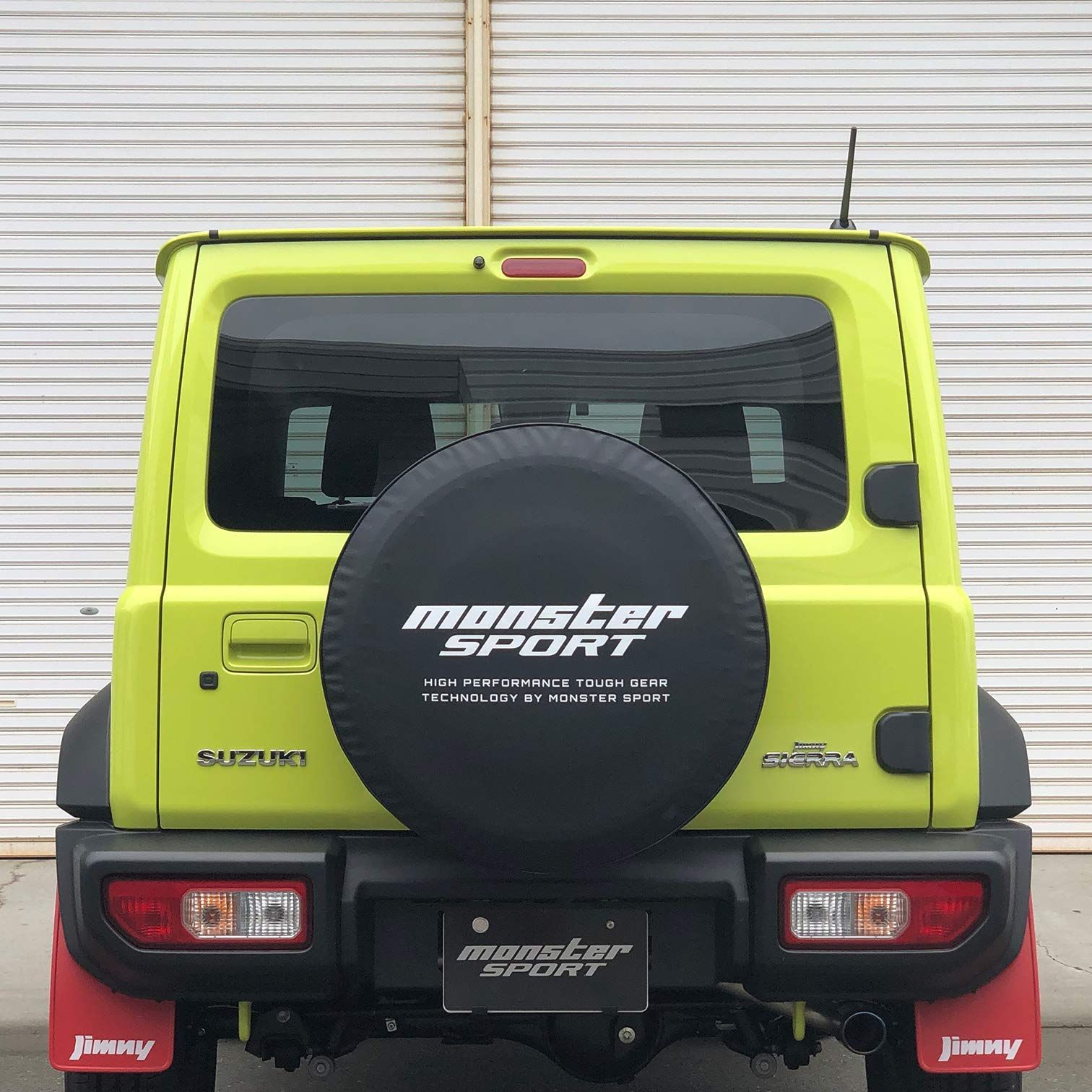 MONSTER SPORT スペアタイヤカバー MSロゴ 車種 設計 ジムニーシエラ JB 74 W スペアタイヤ用 タイヤカバー 防水 防塵 劣化防止 保管 収納 771120 5600 M
