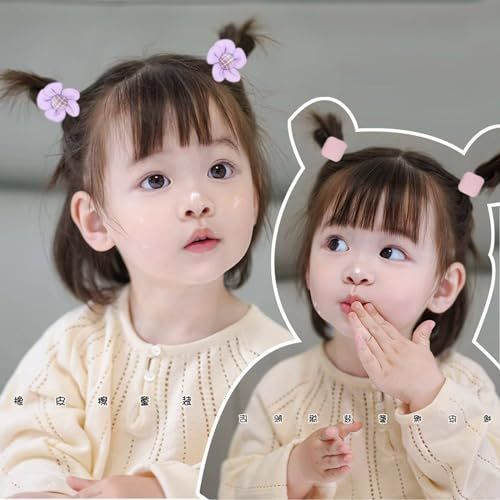 ムラサキ BIANHUAN ヘアゴム 子供 キッズ ヘアアクセサリー 赤ちゃん