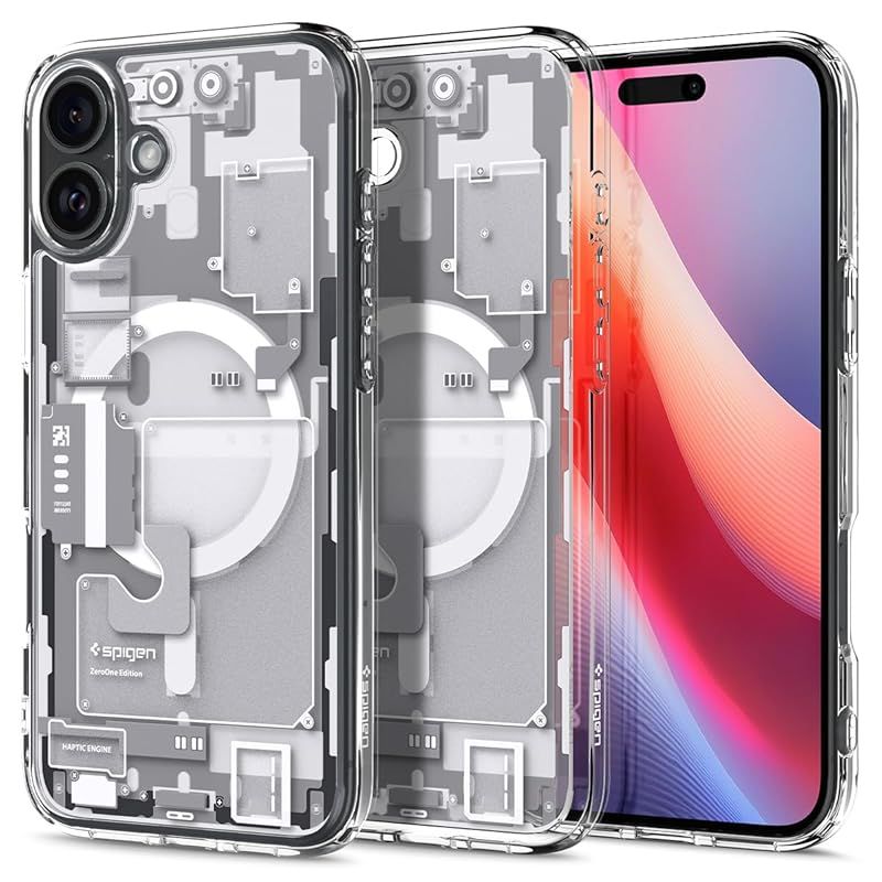 Spigen iPhone 16 Plus ケース クリア MagSafe対応 耐衝撃 ストラップホール 黄変防止 バンパー 米軍MIL規格 ウルトラ・ハイブリッド・マグフィット ACS08079 (ゼロ・ワン・ホワイト) 1 人気・おすすめ｜売れ筋商品・話題商品におすすめ コスパ重視 安心配送 コスパ重視