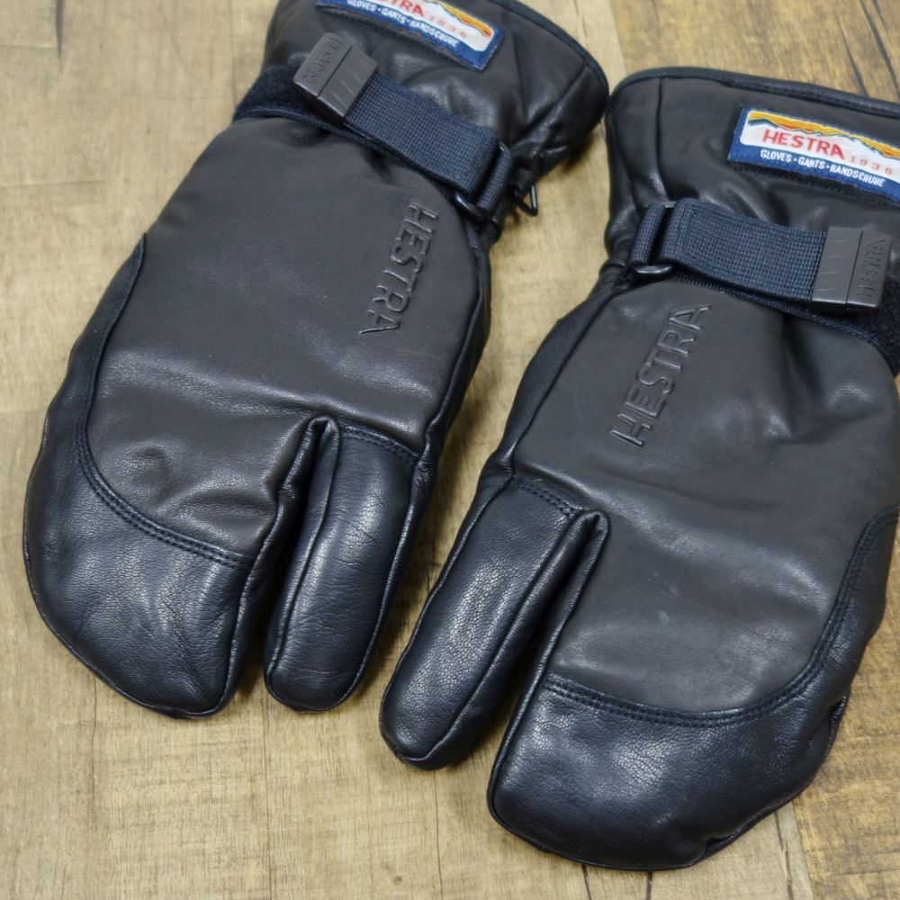 HESTRA ３フィンガーレザーグローブ サイズ８ HESTRA ヘストラ 3フィンガー スキーグローブ ミトン Topo 3